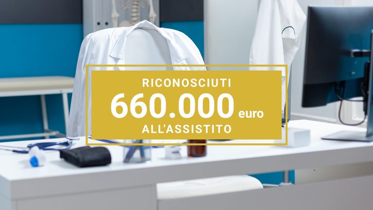 Assistenza agli eredi a seguito di decesso avvenuto per omessa diagnosi di neoplasia. Riconosciuti € 660.000,00, oltre interessi